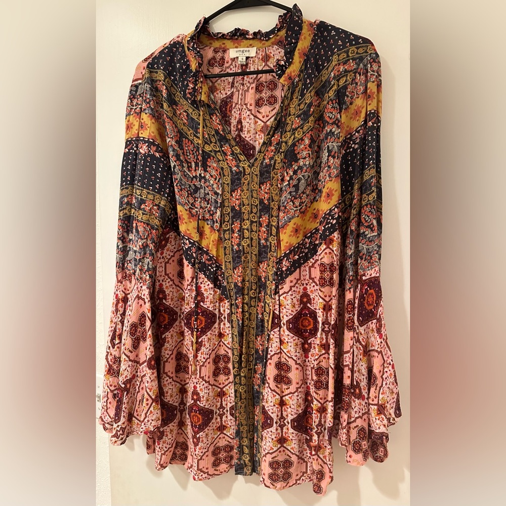 UMGEE patch work flower Boho dress